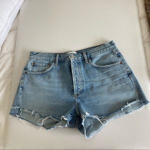 Agolde Parker Vintage Cut Off Short in Riptide, Size 28